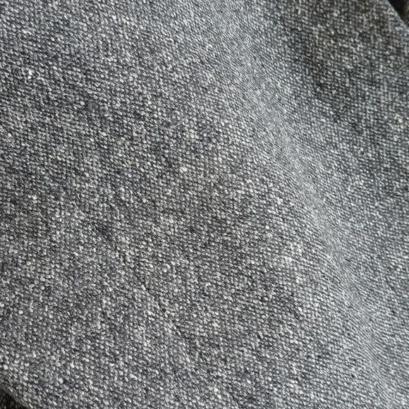 Ann Taylor Silk Wool Nylon Blend Grey Tweed Long Sleeve Zip Up Blazer 2 - Picture 9 of 10